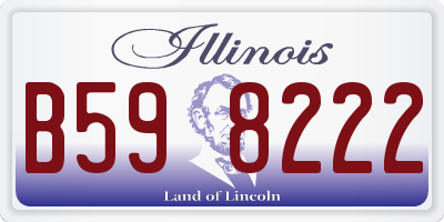 IL license plate B598222