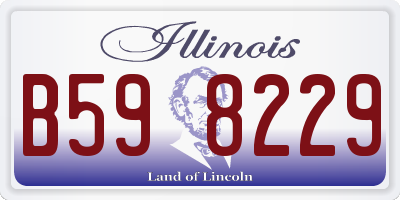 IL license plate B598229