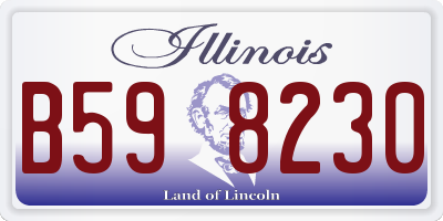 IL license plate B598230