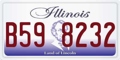 IL license plate B598232