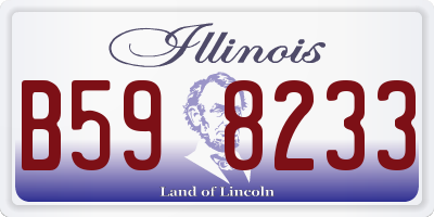 IL license plate B598233