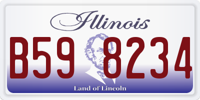 IL license plate B598234