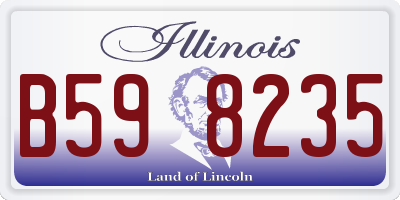 IL license plate B598235