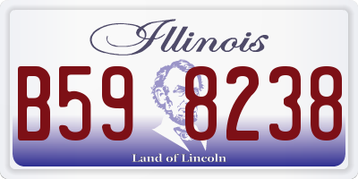 IL license plate B598238