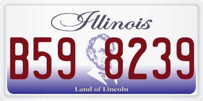 IL license plate B598239