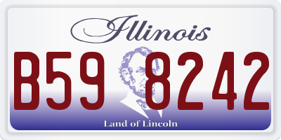 IL license plate B598242