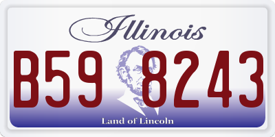 IL license plate B598243