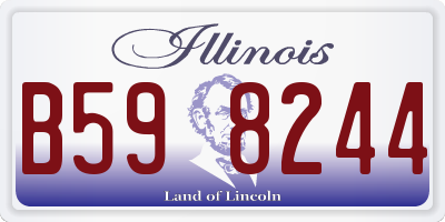 IL license plate B598244