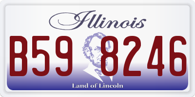 IL license plate B598246