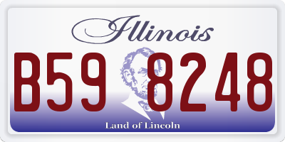 IL license plate B598248