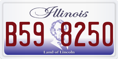 IL license plate B598250