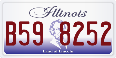 IL license plate B598252