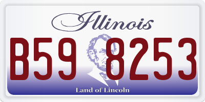 IL license plate B598253