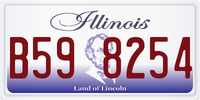 IL license plate B598254
