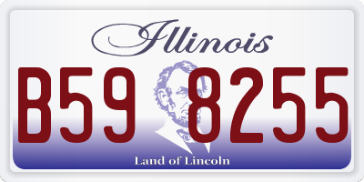 IL license plate B598255