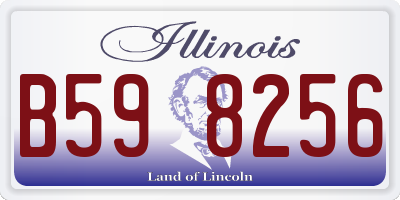 IL license plate B598256