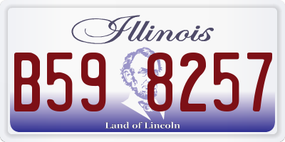 IL license plate B598257