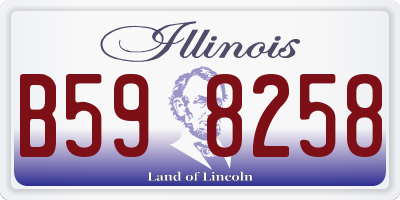 IL license plate B598258