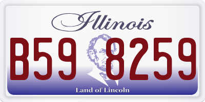 IL license plate B598259