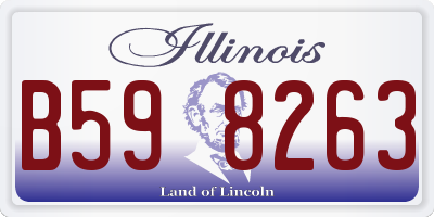 IL license plate B598263