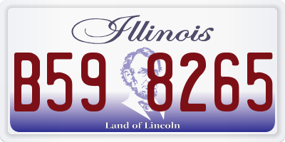 IL license plate B598265