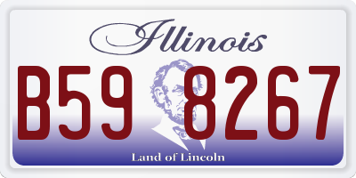 IL license plate B598267