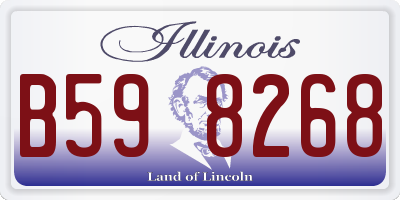 IL license plate B598268