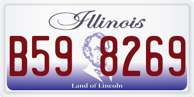IL license plate B598269
