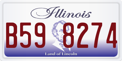 IL license plate B598274