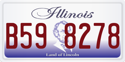 IL license plate B598278