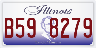 IL license plate B598279