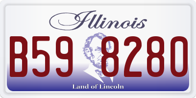 IL license plate B598280