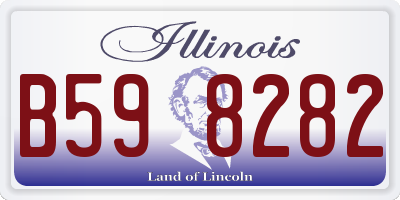 IL license plate B598282