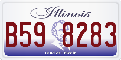 IL license plate B598283