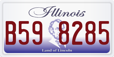 IL license plate B598285