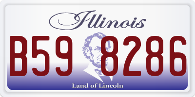 IL license plate B598286