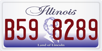 IL license plate B598289