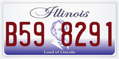 IL license plate B598291