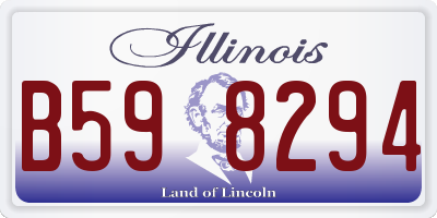 IL license plate B598294
