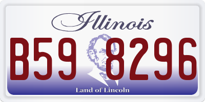 IL license plate B598296