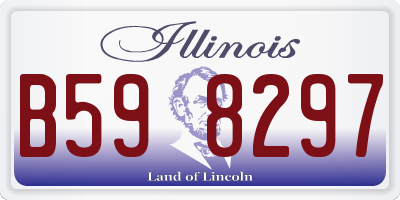 IL license plate B598297