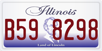IL license plate B598298