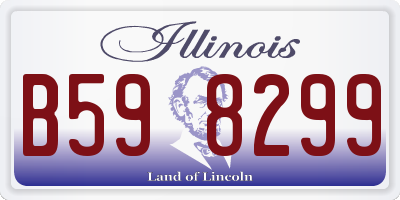 IL license plate B598299