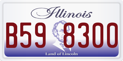 IL license plate B598300
