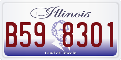 IL license plate B598301