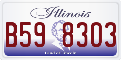IL license plate B598303