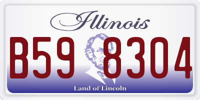 IL license plate B598304