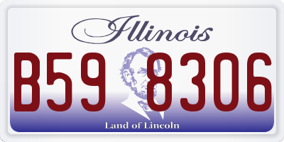 IL license plate B598306