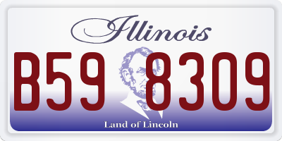 IL license plate B598309