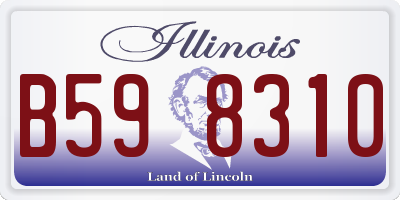 IL license plate B598310